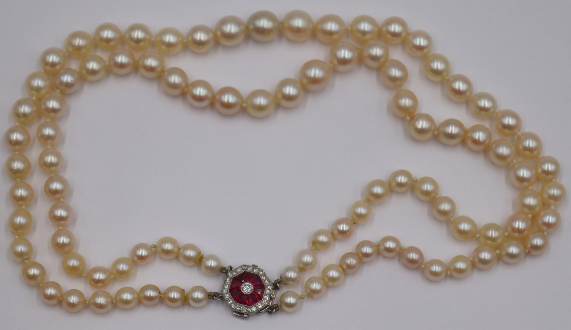 JEWELRY DOUBLE STRAND PEARL NECKLACE 3be55a