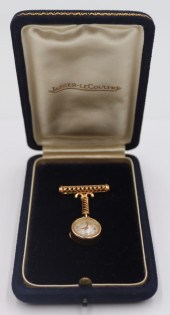 JEWELRY. 18KT JAEGER LE COULTRE PIN/BROOCH