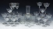 (29) VARIOUS GLASS STEMWARE, SOME MARKED