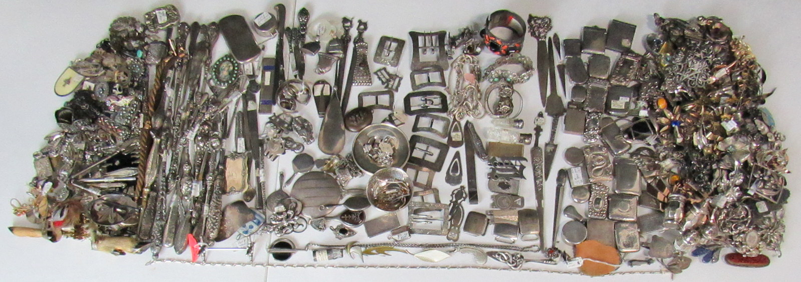 JEWELRY. ASSORTED GROUPING OF STERLING,