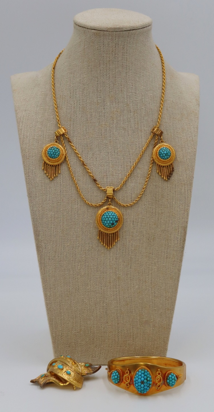 JEWELRY VICTORIAN GOLD AND TURQUOISE 3bea72
