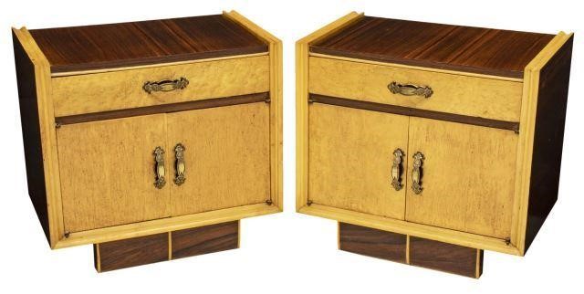  PAIR FRENCH ART DECO STYLE NIGHTSTANDS pair  3beb30