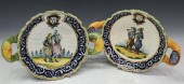 (2) FINE FRENCH HENRIOT QUIMPER FAIENCE