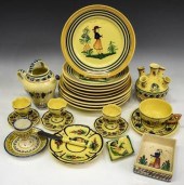 (22) FRENCH QUIMPER POTTERY HB & HENRIOT