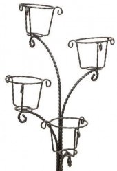 FRENCH TIERED IRON FLOWER PLANTER 3beea5
