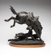 AFTER FREDERICK REMINGTON BRONZE. American,
