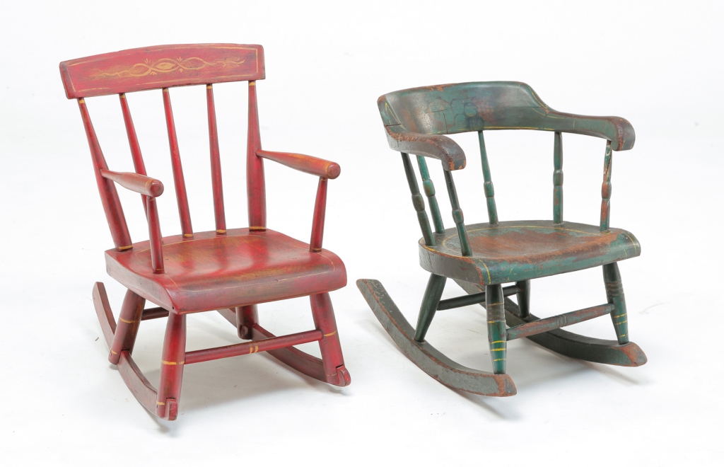 TWO AMERICAN YOUTH ROCKING CHAIRS  3befc6