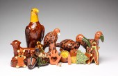GROUP OF CONTEMPORARY AMERICAN REDWARE.