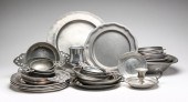 GROUP OF CONTEMPORARY PEWTER PIECES.