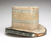 AMERICAN TOP HAT BAND BOX. Attributed
