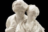 LUCA MADRASSI (D.1919) MARBLE COUPLE