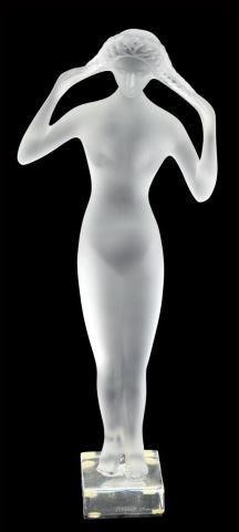 LALIQUE FRANCE FROSTED ISIS GODDESS 3bf614