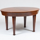 LATE ART DECO ROSEWOOD OVAL EXTENDING