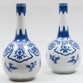 LARGE PAIR OF CHINESE BLUE AND WHITE