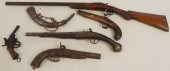 ANTIQUE GUN & WEAPON LOT. To include