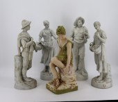 LOT OF 5 ASSORTED ROYAL DUX FIGURES