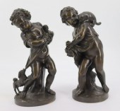 2 FINELY EXECUTED 19TH CENTURY BRONZE