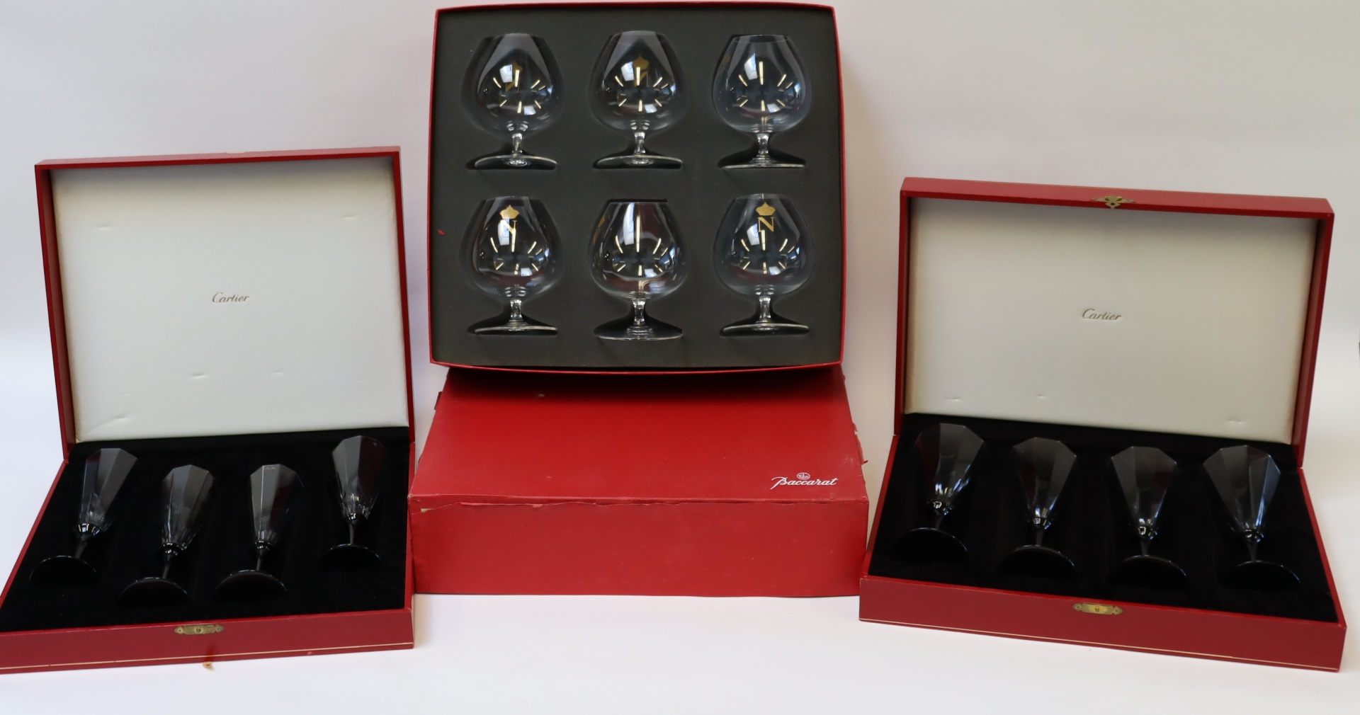 CARTIER & BACCARAT BOXED GLASS