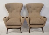 A PAIR OF ADRIAN PEARSALL UPHOLSTERED
