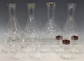 (12) COLLECTION RIEDEL GLASS DECANTERS