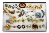 (LOT) VINTAGE COSTUME JEWELRY, HASKELL,
