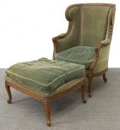  2 FRENCH LOUIS XV STYLE BERGERE 3c0c36
