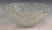 LALIQUE PINSON FROSTED CRYSTAL BOWL,
