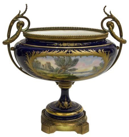 FRENCH SEVRES STYLE PARCEL GILT 3c1102