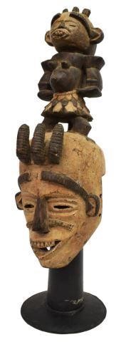 AFRICAN CARVED WOOD TRIBAL FIGURAL 3c13f0