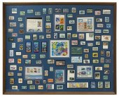 FRAMED STAMP COLLECTION TROPICAL MARINE