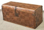 SPANISH COLONIAL PARQUETRY WEDDING CHEST/