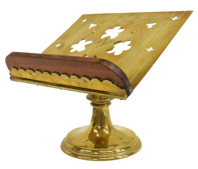 ENGLISH BRASS TABLETOP MISSAL STAND 3c180e