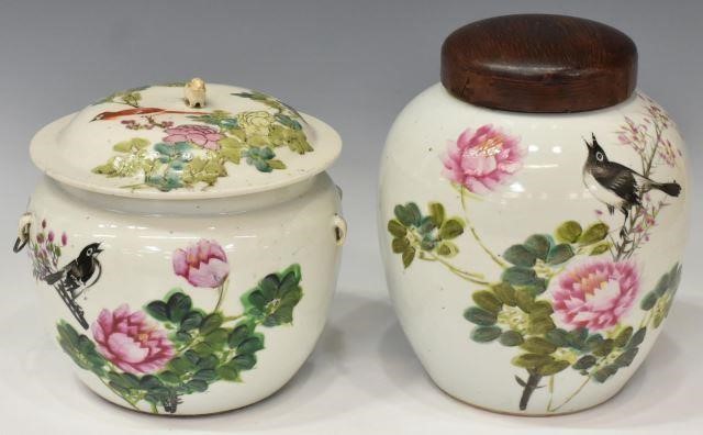  2 CHINESE HAND PAINTED PORCELAIN 3c1a1a