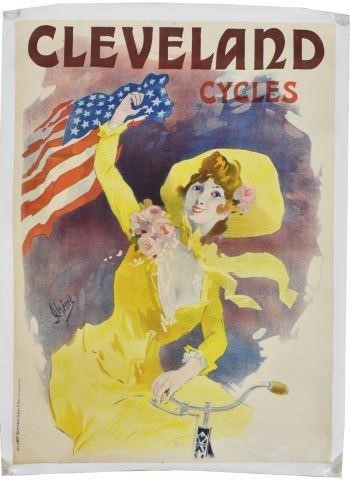 JULES CHERET CLEVELAND CYCLES ADVERTISING 3c1b44