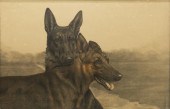 LEON DANCHIN (1887-1938) SHEPHERD DOGS