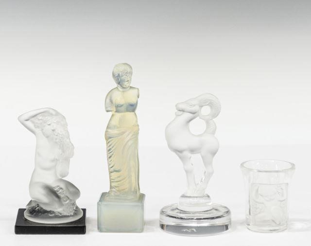  4 FRENCH LALIQUE SABINO ART 3c1d61