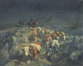 BILL CHAPPELL (1919-2010) NOCTURNE CATTLE