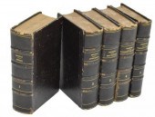  5 FRENCH LEATHER LIBRARY   3bfd3b