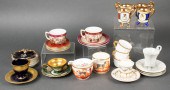 MISC. DEMITASSE CUPS & SAUCERS, INCL.