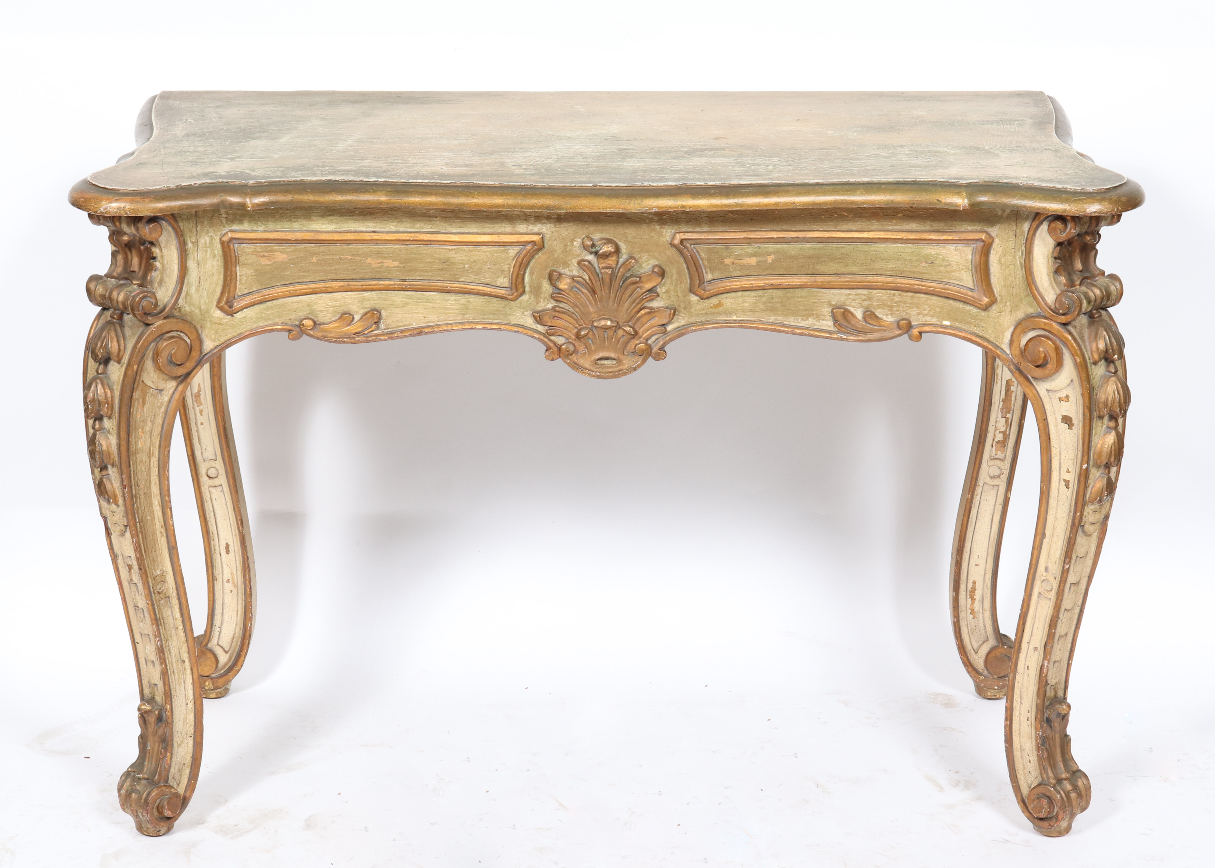ITALIAN ROCOCO MANNER PAINTED CONSOLE 3c302a