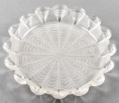 R LALIQUE FROSTED ART GLASS CENTERPIECE 3c32ee