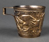 LALAOUNIS GILT SILVER LIBATION CUP WITH