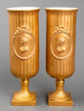 A PAIR OF AGOSTINELLI NEOCLASSICAL PORCELAIN
