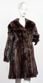 BEAVER FUR COAT Brown beaver fur coat