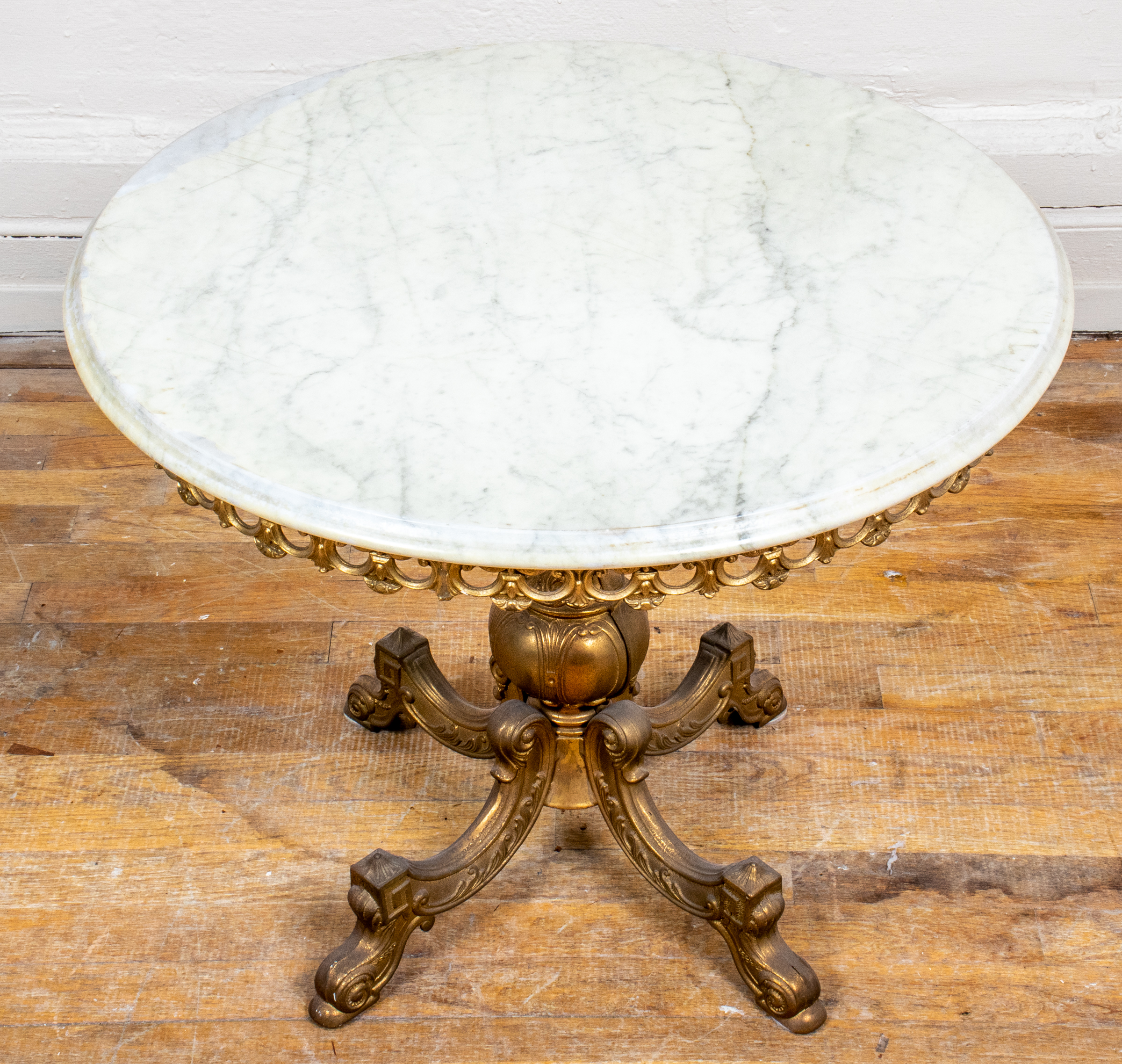 ROCOCO REVIVAL GILT METAL AND MARBLE 3c3653