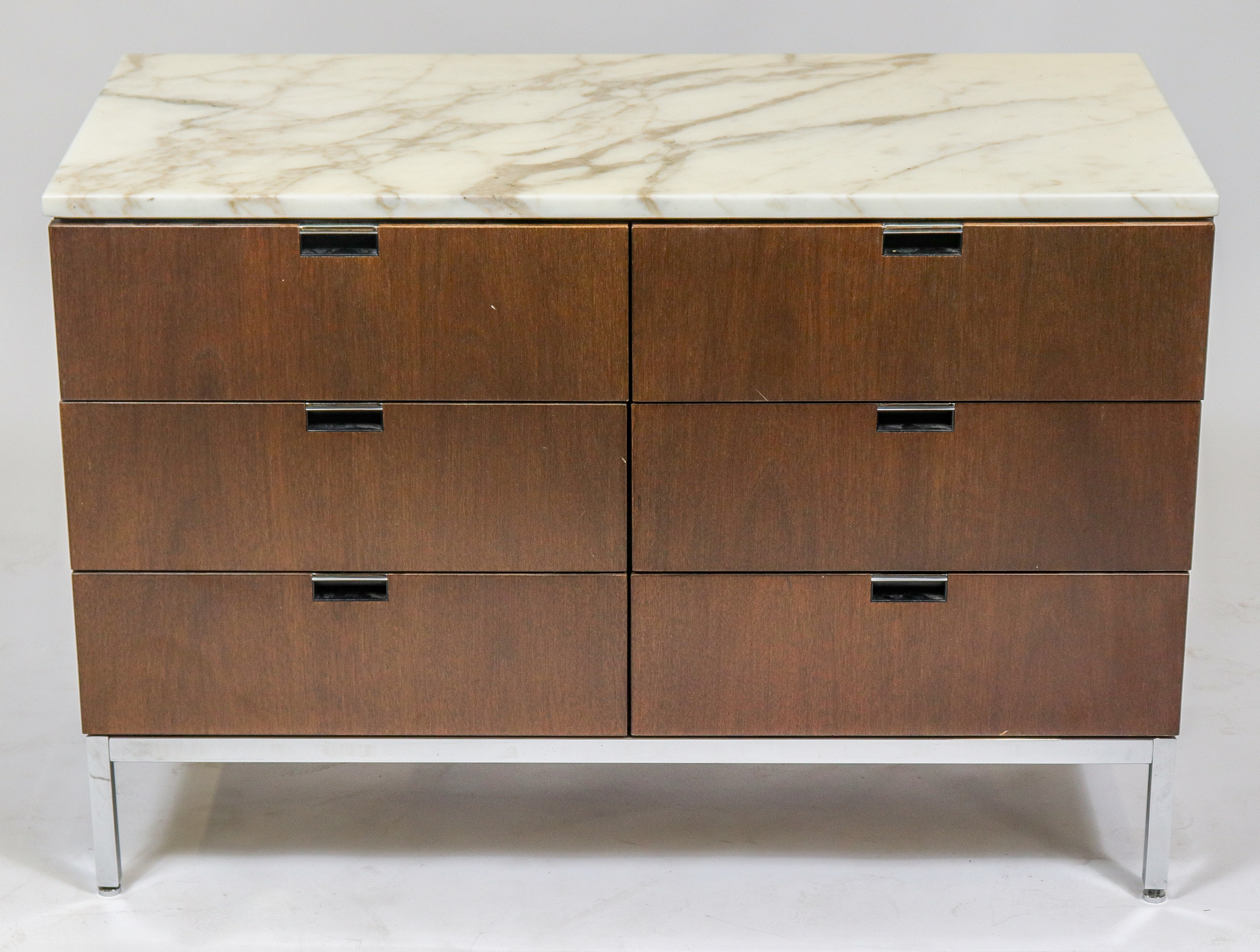FLORENCE KNOLL STYLE MARBLE WALNUT 3c39bd