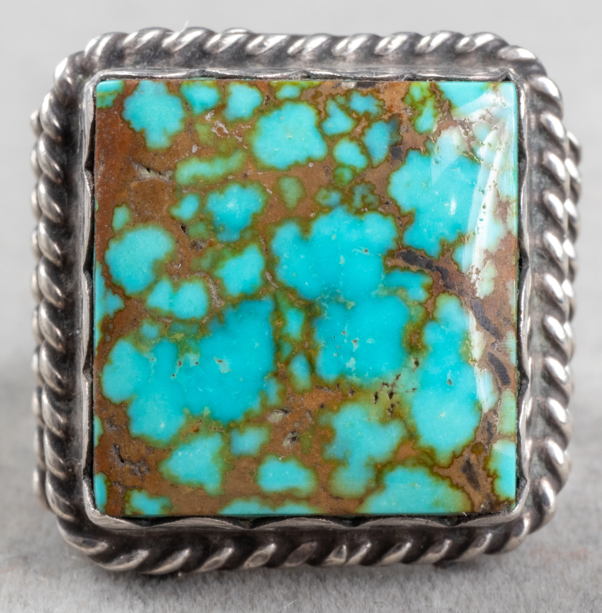 NATIVE AMERICAN NAVAJO SILVER TURQUOISE 3c3a15