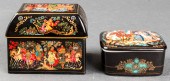 RUSSIAN HAND PAINTED PORCELAIN TRINKET