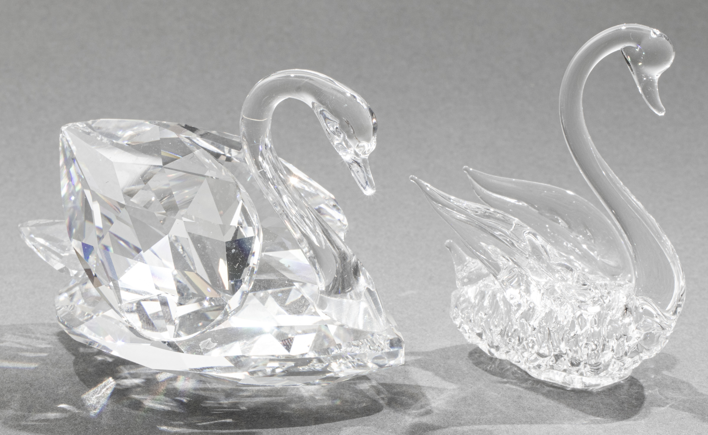 SWAROVSKI CRYSTAL SWAN AND GLASS