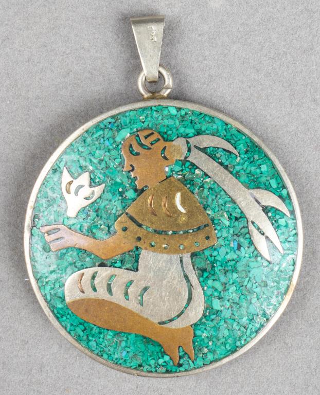 TAXCO MEXICAN SILVER METAL TURQUOISE 3c421e
